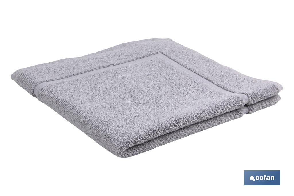 ALFOMBRA BAÑO GRIS PERLA GR.1000 GAMA PERLAN 60x60cm (PACK: 1 UDS)