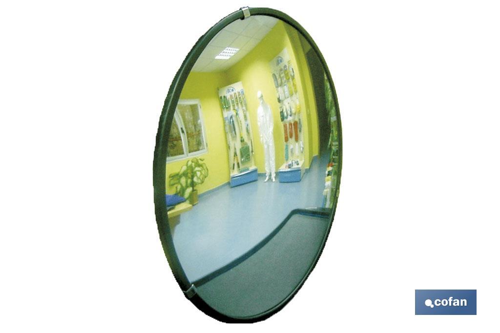 Espejo convexo de interior 1/4 esfera Ø600mm